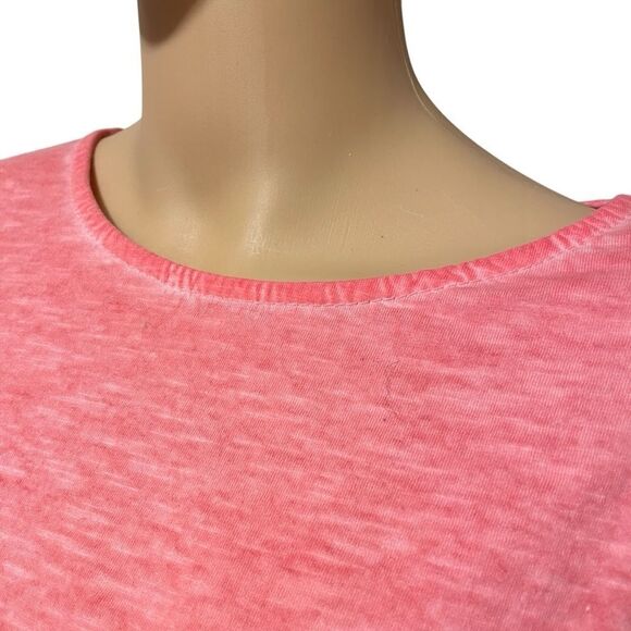 Tina Stephens Omaria Batwing Top Blouse Coral Enzyme OS - Picture 5 of 11